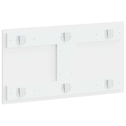 Wall-Mounted Headboard EDE High Gloss White Engineered Wood