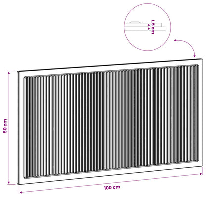 Wall-Mounted Headboard EDE High Gloss White Engineered Wood