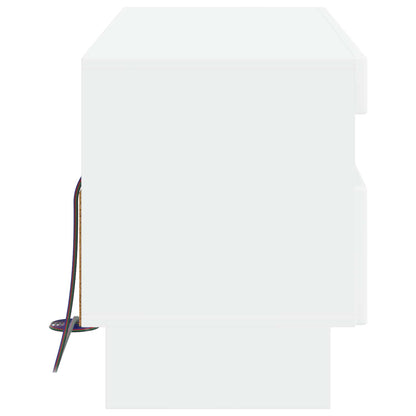 LED TV Cabinet White Engineered Wood