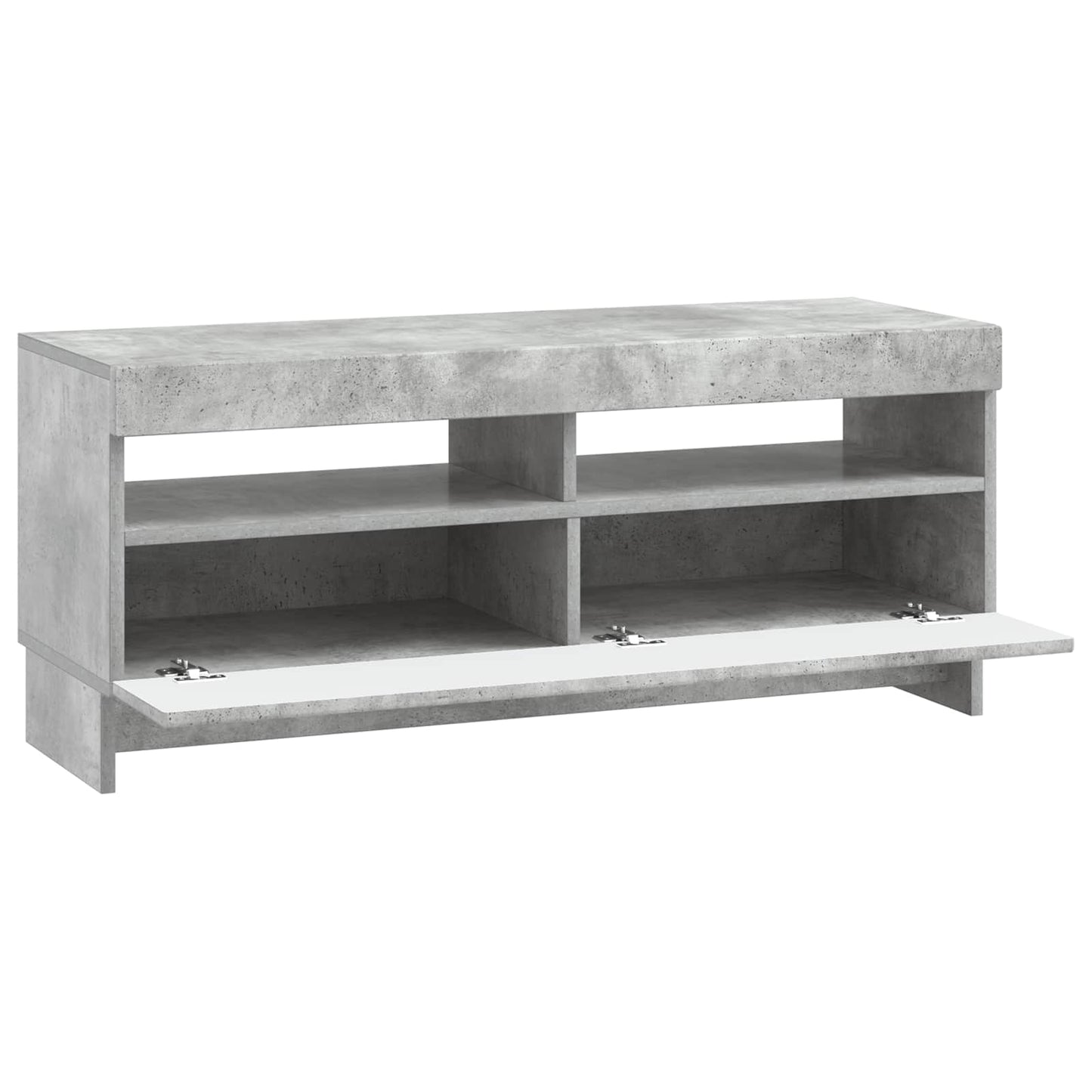 LED TV Cabinet Concrete Grey Engineered Wood