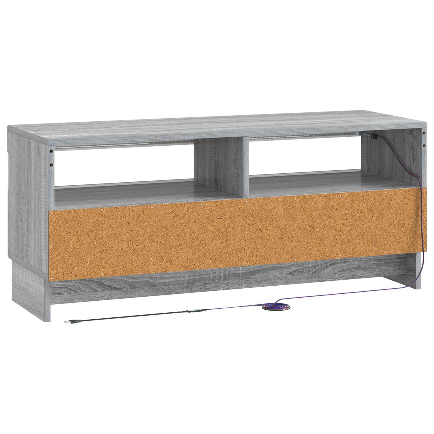 LED TV Cabinet Grey Sonoma Engineered Wood