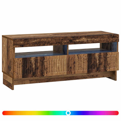 LED TV Cabinet Old Wood Engineered Wood