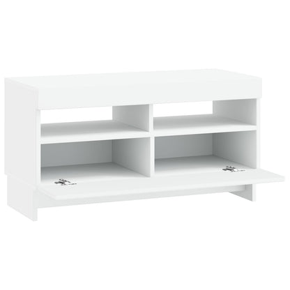 LED TV Cabinet White Engineered Wood