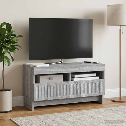 LED TV Cabinet Grey Sonoma Engineered Wood