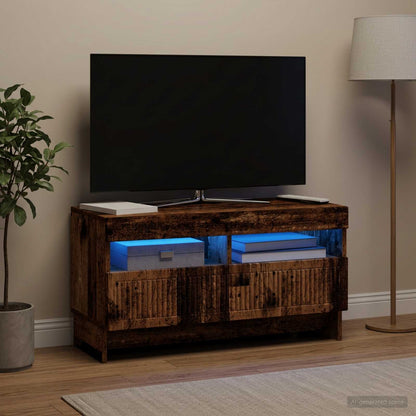 LED TV Cabinet Old Wood Engineered Wood