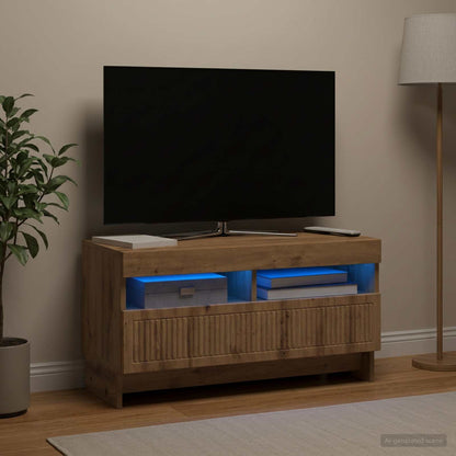 LED TV Cabinet Artisan Oak Engineered Wood