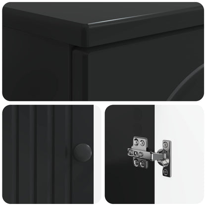 Bathroom Sink Cabinet ALKMAAR Black 59.5 x 31.5x 59 cm