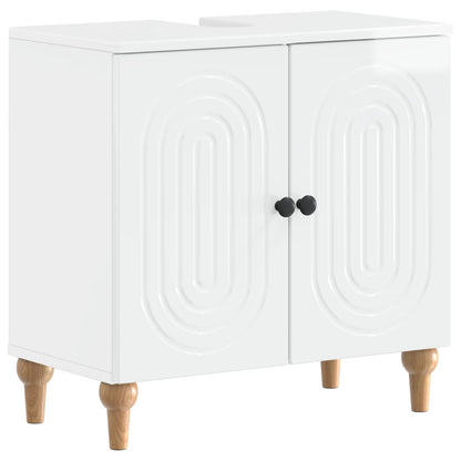 Bathroom Sink Cabinet ALKMAAR High Gloss White