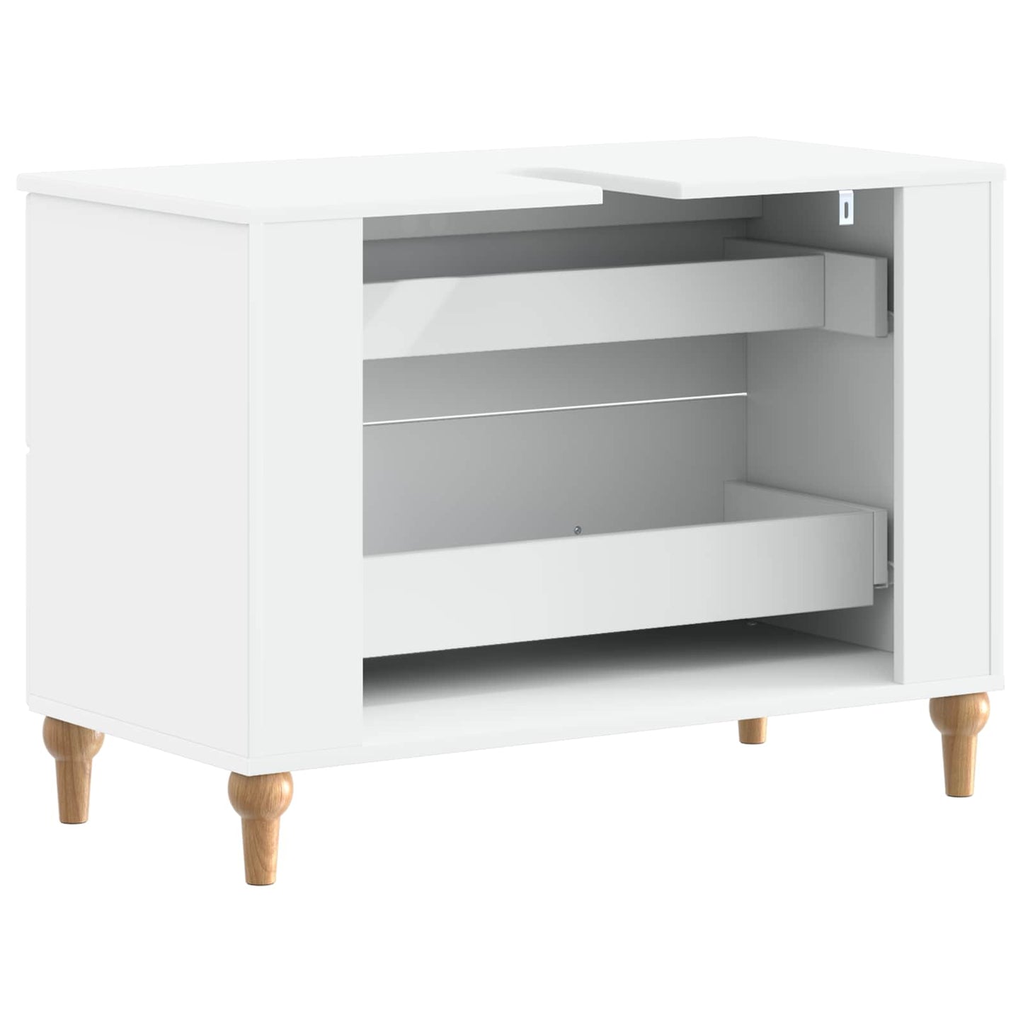 Bathroom Sink Cabinet ALKMAAR White 82 x 41x 59 cm
