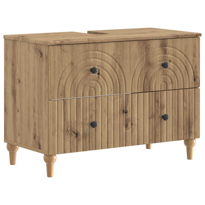 Bathroom Sink Cabinet ALKMAAR Artisan Oak 82 x 41x 59 cm