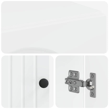 Bathroom Wall Cabinet ALKMAAR High Gloss White 30 x 31 x 59 cm