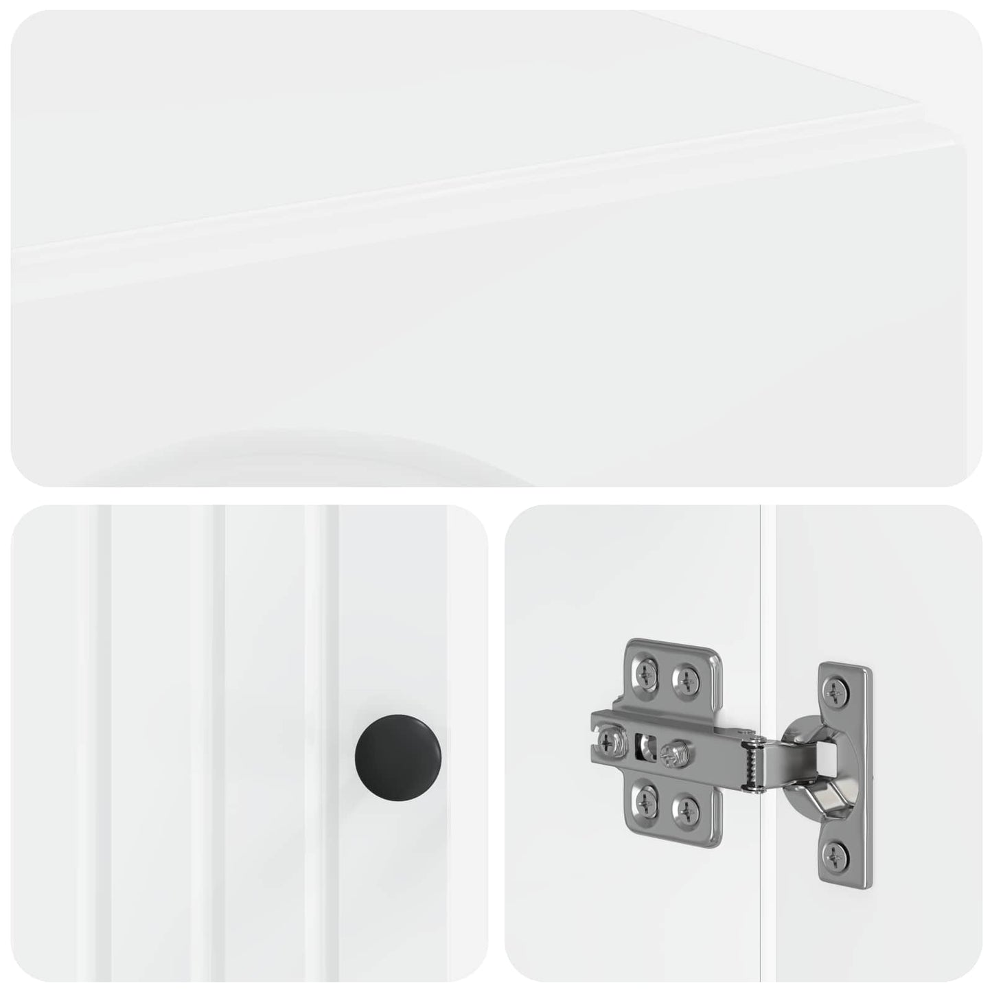Bathroom Storage Cainet ALKMAAR High Gloss White