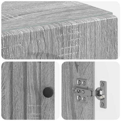 Bathroom Storage Cainet ALKMAAR Grey Sonoma 30 x 31 x 80 cm