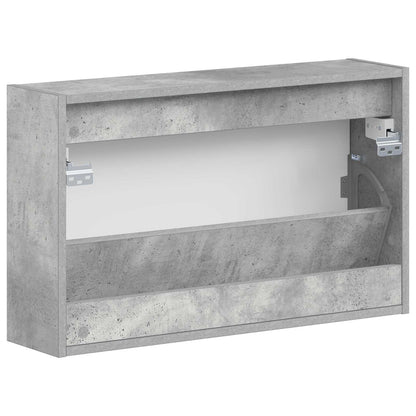 Wall-Mounted Shoe Cabinet ALKMAAR 71 x 17 x 43 cm Concrete Grey