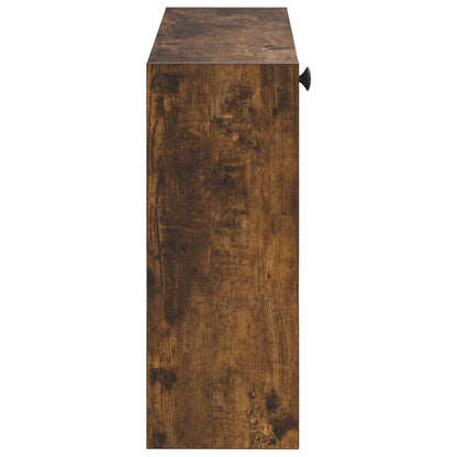 Wall-Mounted Shoe Cabinet ALKMAAR 71 x 17 x 43 cm Smoked Oak