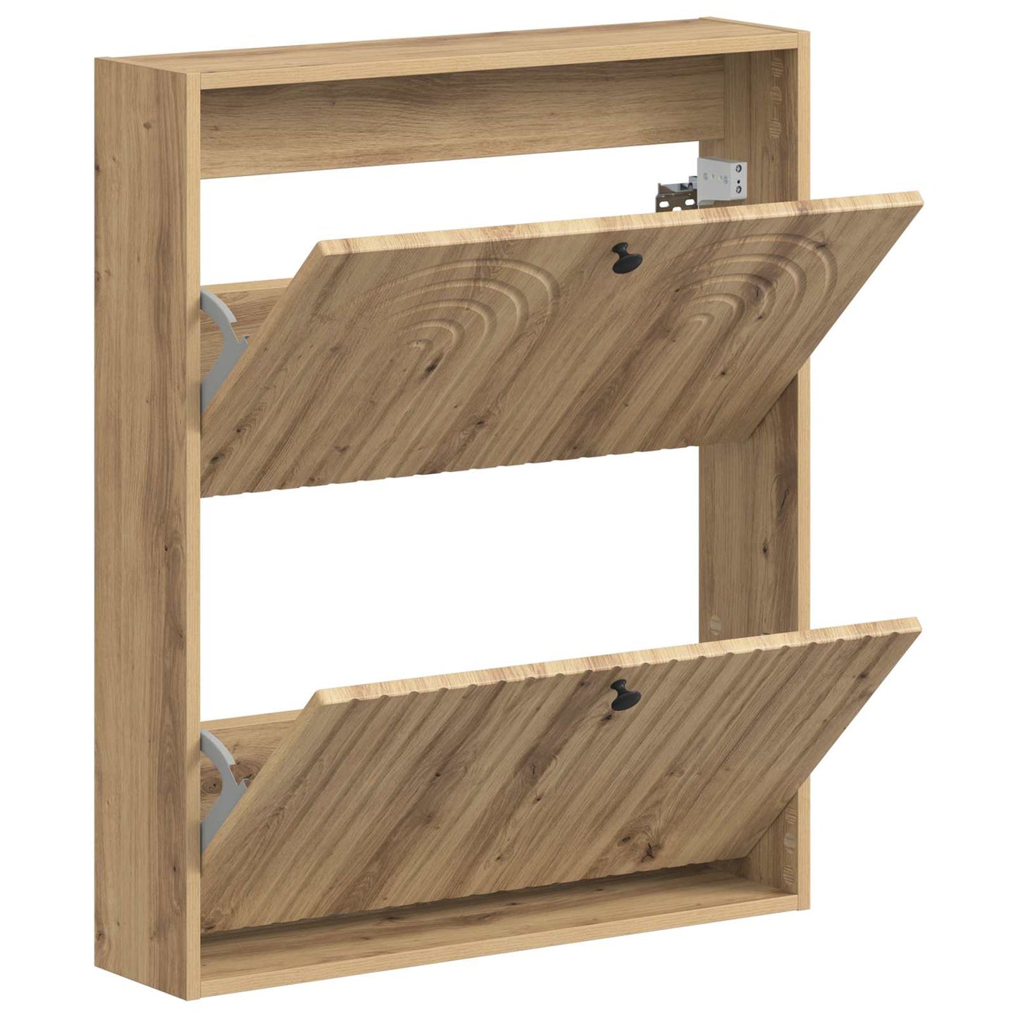 Wall-Mounted Shoe Cabinet ALKMAAR 71 x 17 x 86 cm Artisan Oak