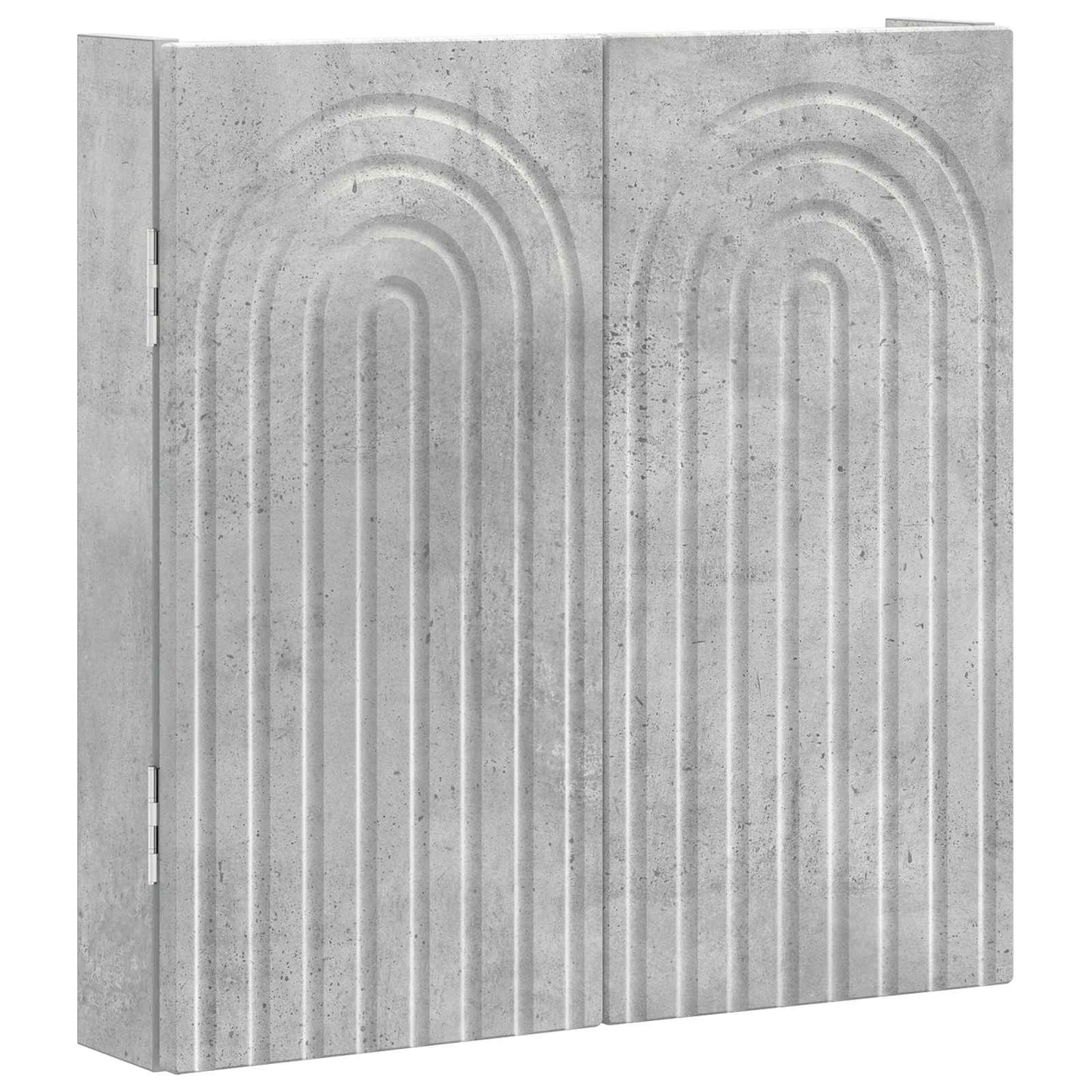 Dartboard Cabinet ALKMAAR Concrete Grey 52.5 x 10.5 x 53.5 cm