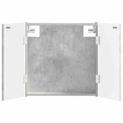 Dartboard Cabinet ALKMAAR Concrete Grey 52.5 x 10.5 x 53.5 cm