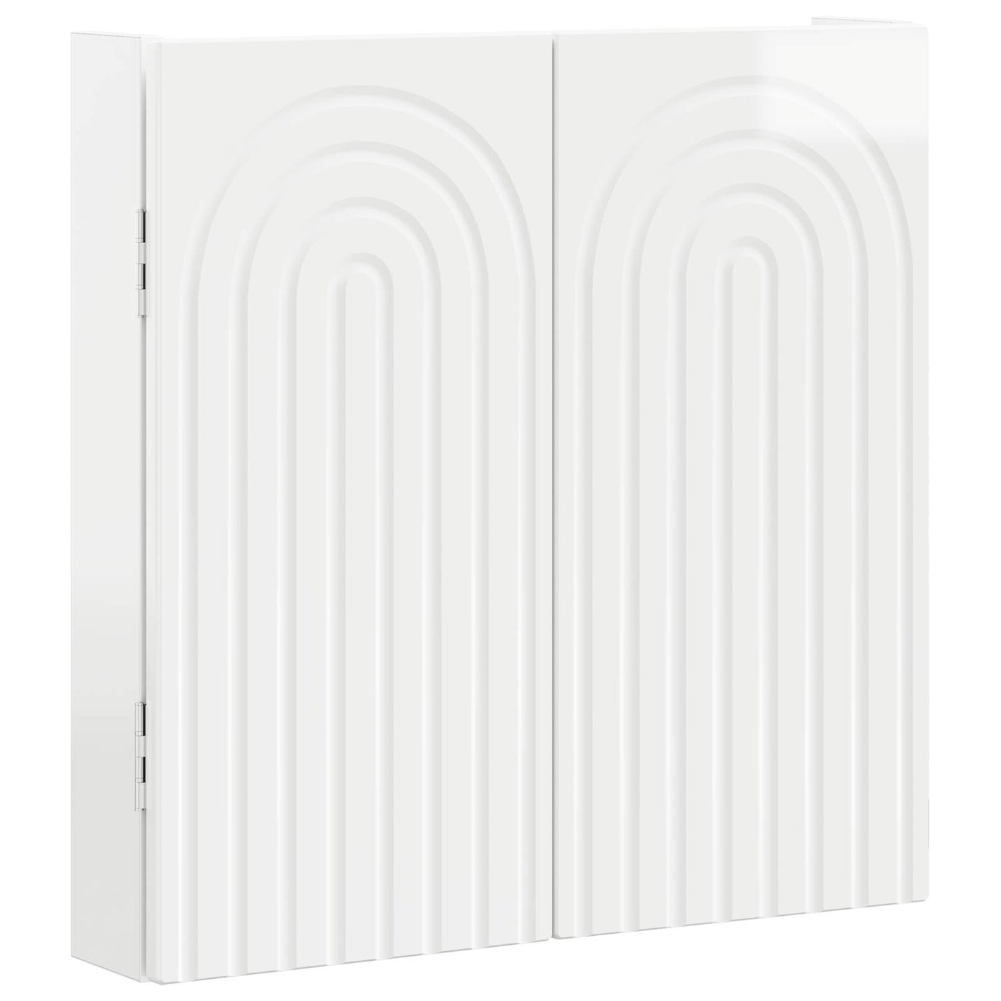 Dartboard Cabinet ALKMAAR High Gloss White Engineered Wood