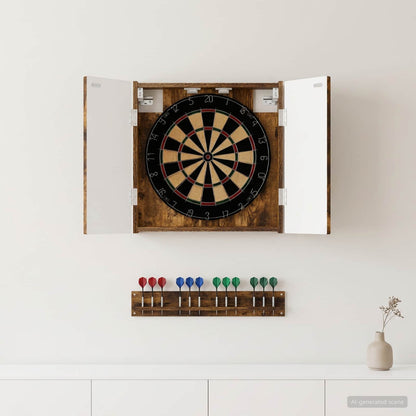 Dartboard Cabinet DELFT Smoked Oak 52.5 x 10.5 x 53.5 cm