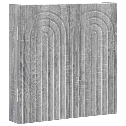 Dartboard Cabinet ALKMAAR Grey Sonoma 52.5 x 10.5 x 53.5 cm