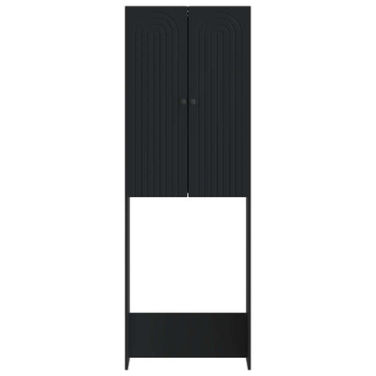 Toilet Cabinet ALKMAAR Black 66 x 25.5 x 190 cm Engineered Wood