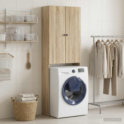 Toilet Cabinet ALKMAAR Sonoma Oak 66 x 25.5 x 190 cm