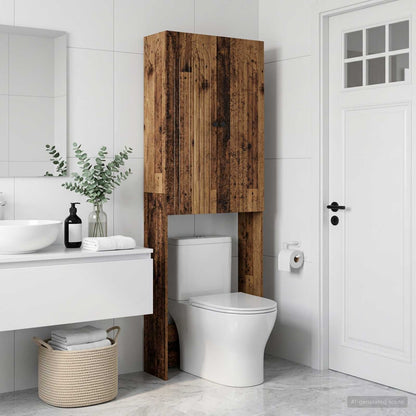 Toilet Cabinet ALKMAAR Old Wood 66 x 25.5 x 190 cm