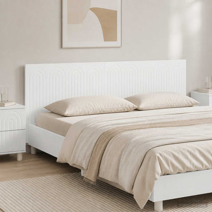 Wall-Mounted Headboard ALKMAAR White Engineered Wood