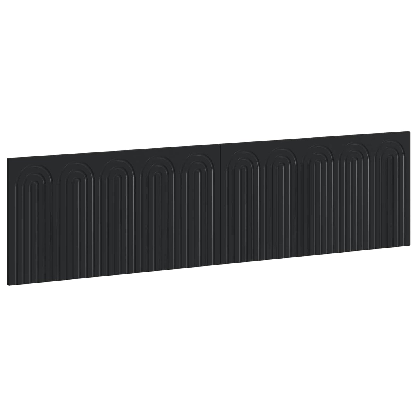 Wall-Mounted Headboard ALKMAAR Black Engineered Wood