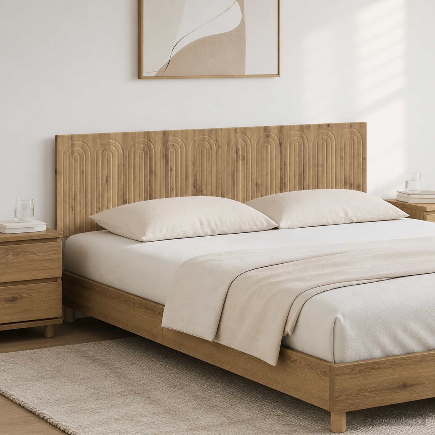 Wall-Mounted Headboard ALKMAAR Artisan Oak Engineered Wood