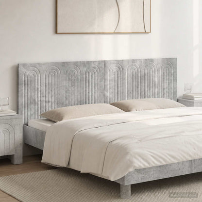 Wall-Mounted Headboard ALKMAAR Concrete Grey Engineered Wood