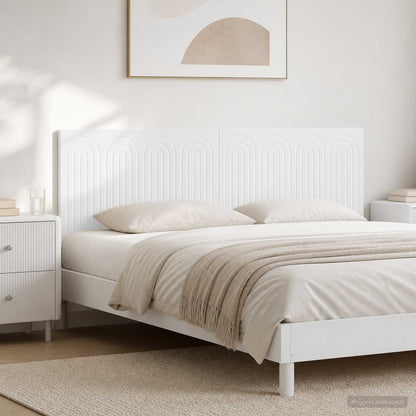 Wall-Mounted Headboard ALKMAAR White Engineered Wood