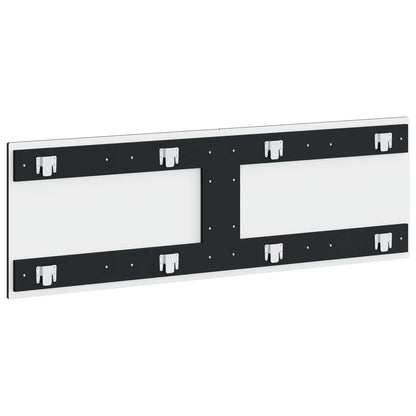 Wall-Mounted Headboard ALKMAAR Black Engineered Wood