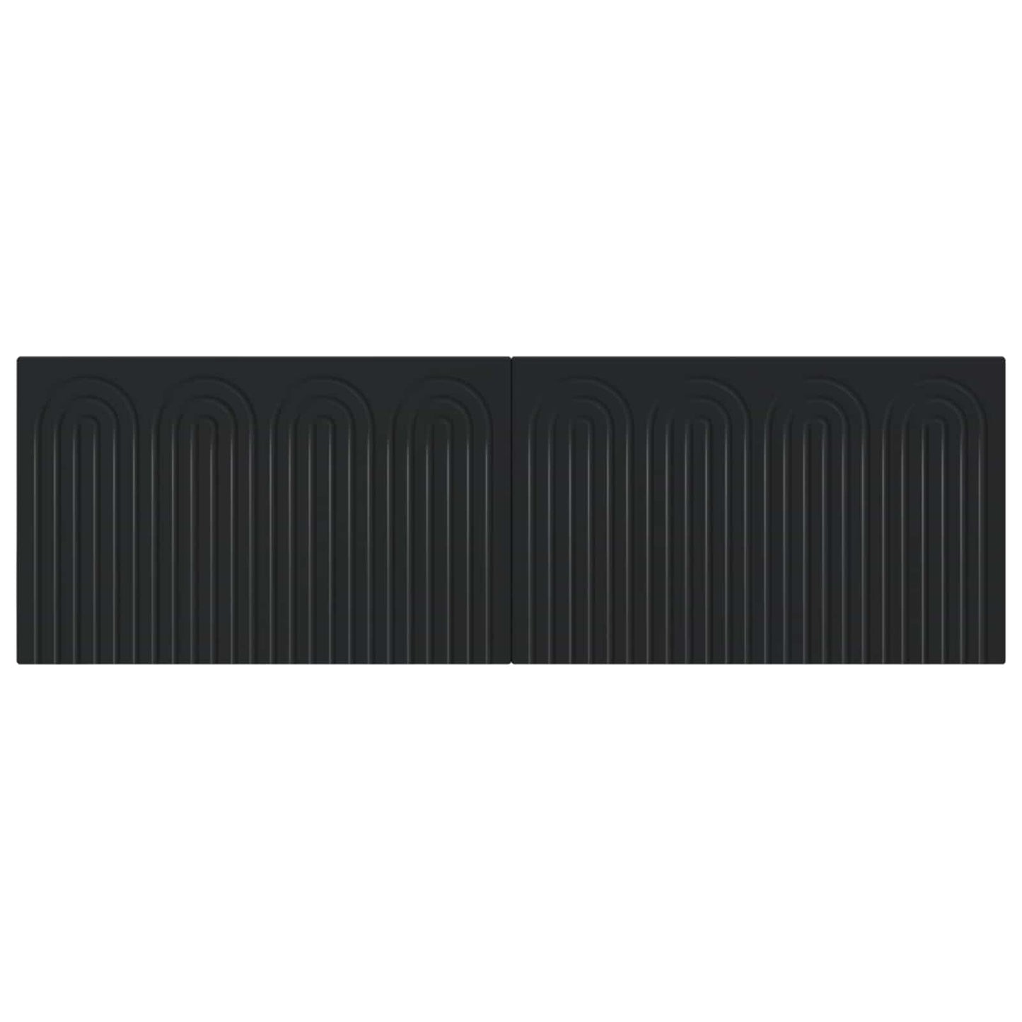 Wall-Mounted Headboard ALKMAAR Black Engineered Wood