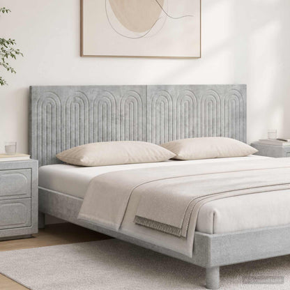 Wall-Mounted Headboard ALKMAAR Concrete Grey Engineered Wood