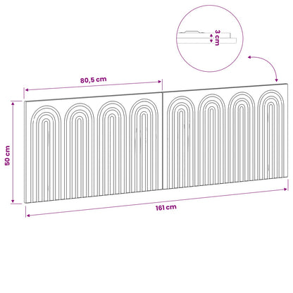 Wall-Mounted Headboard ALKMAAR Grey Sonoma Engineered Wood