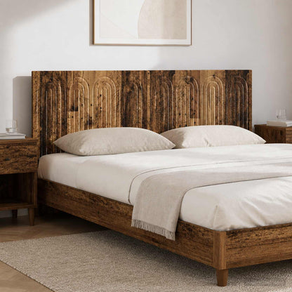 Wall-Mounted Headboard ALKMAAR Old Wood Engineered Wood