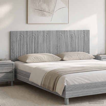 Wall-Mounted Headboard ALKMAAR Grey Sonoma Engineered Wood