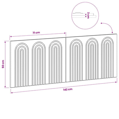 Wall-Mounted Headboard ALKMAAR Grey Sonoma Engineered Wood