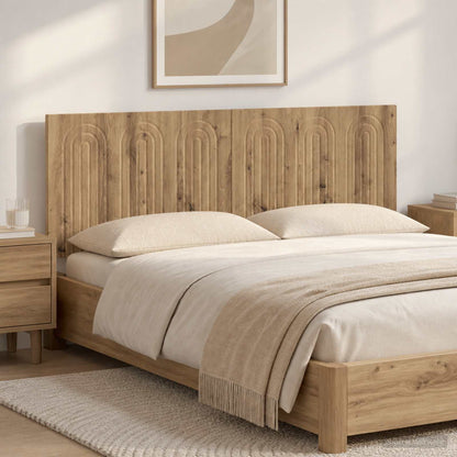 Wall-Mounted Headboard ALKMAAR Artisan Oak Engineered Wood