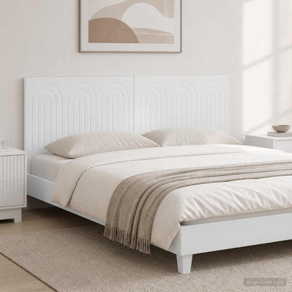 Wall-Mounted Headboard ALKMAAR White Engineered Wood