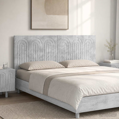 Wall-Mounted Headboard ALKMAAR Concrete Grey Engineered Wood