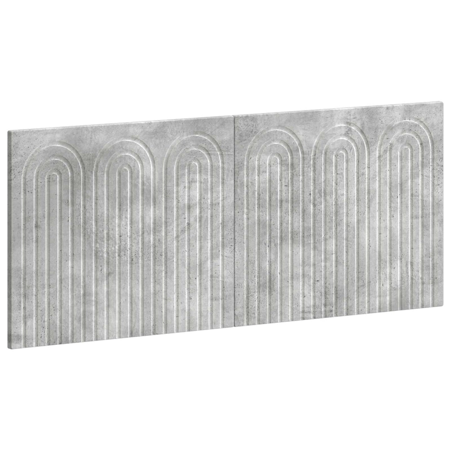 Wall-Mounted Headboard ALKMAAR Concrete Grey Engineered Wood