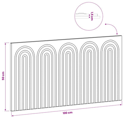 Wall-Mounted Headboard ALKMAAR White Engineered Wood