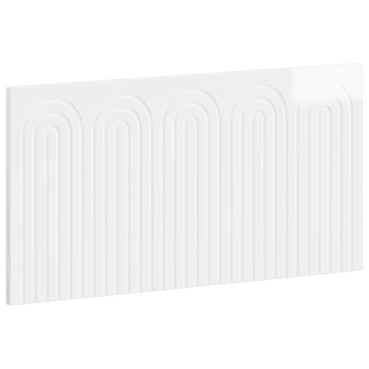Wall-Mounted Headboard ALKMAAR High Gloss White Engineered Wood