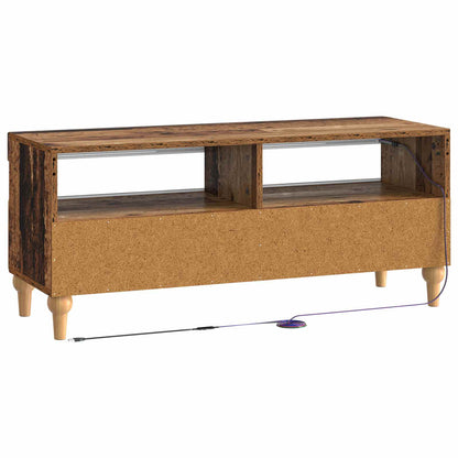LED TV Cabinet Old Wood Engineered Wood