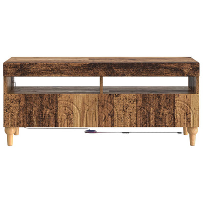 LED TV Cabinet Old Wood Engineered Wood