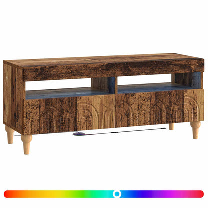 LED TV Cabinet Old Wood Engineered Wood