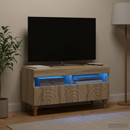 LED TV Cabinet Sonoma Oak Engineered Wood
